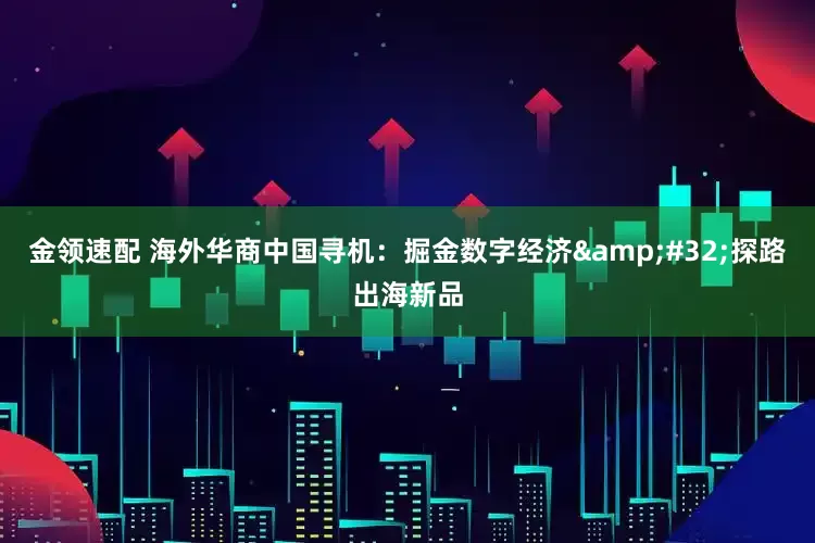 金領(lǐng)速配 海外華商中國尋機：掘金數(shù)字經(jīng)濟 探路出海新品